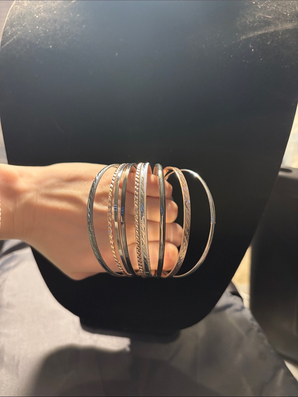 Gold-Tone Multi-Stack Bangle Bracelet Set - Gold